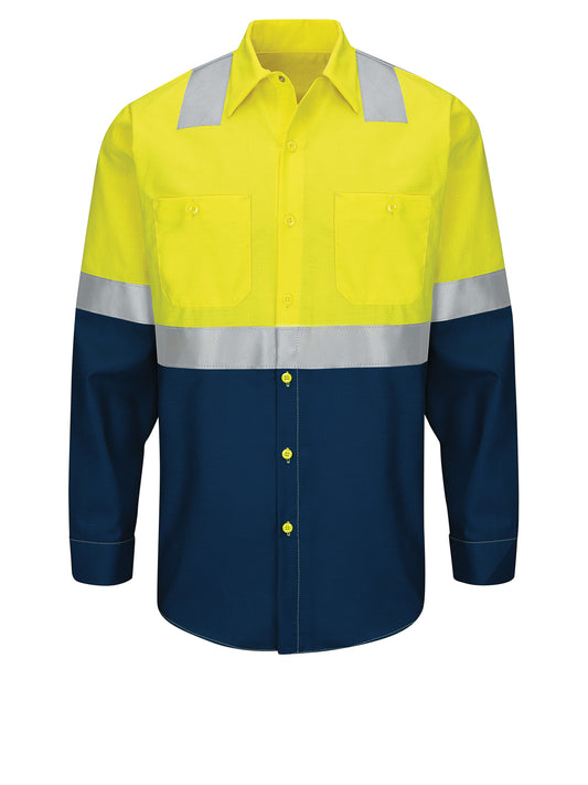 Men's Long Sleeve Hi-Visibility Work Short