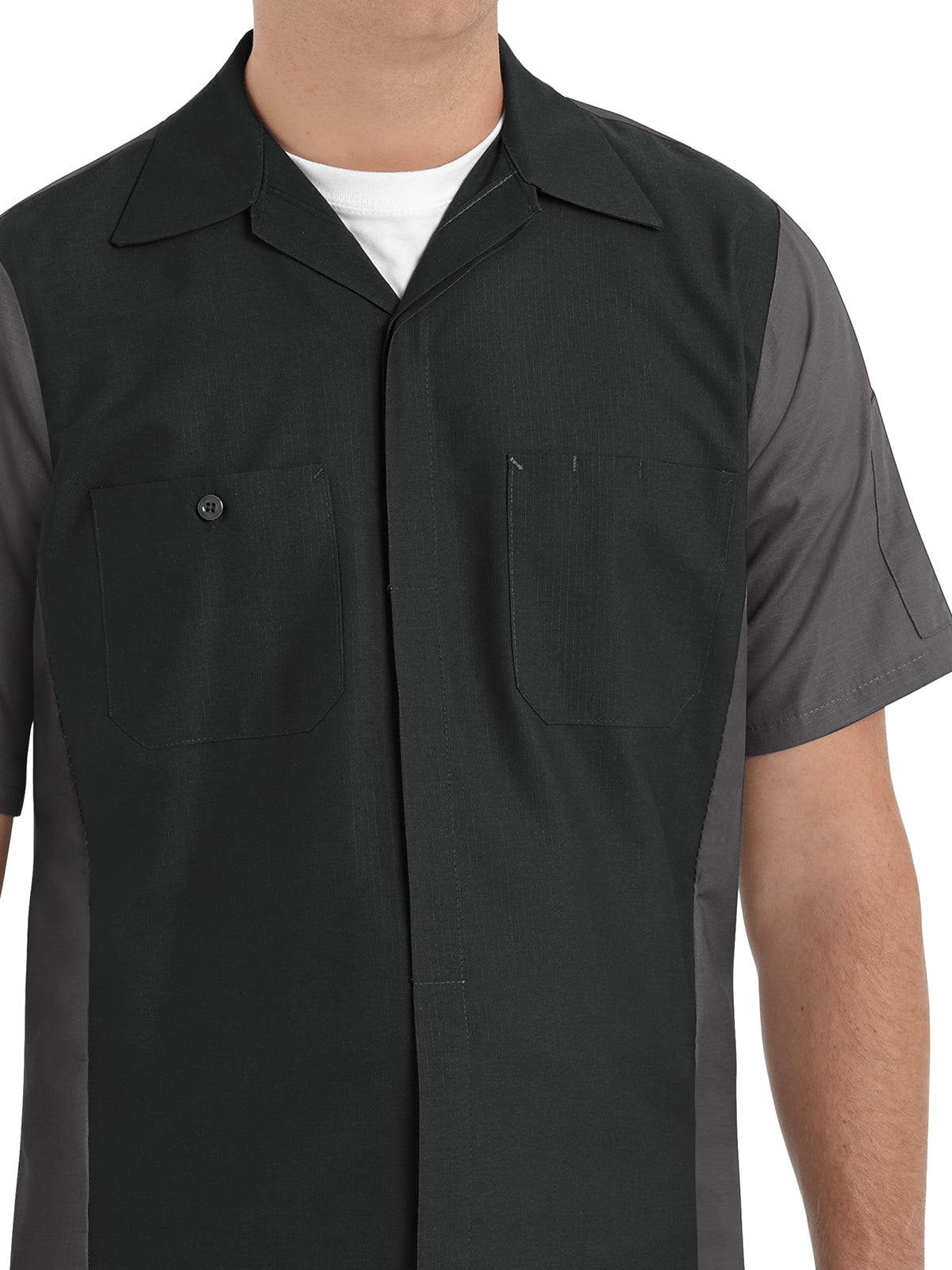 Men's Short Sleeve Two-Tone Crew Shirt