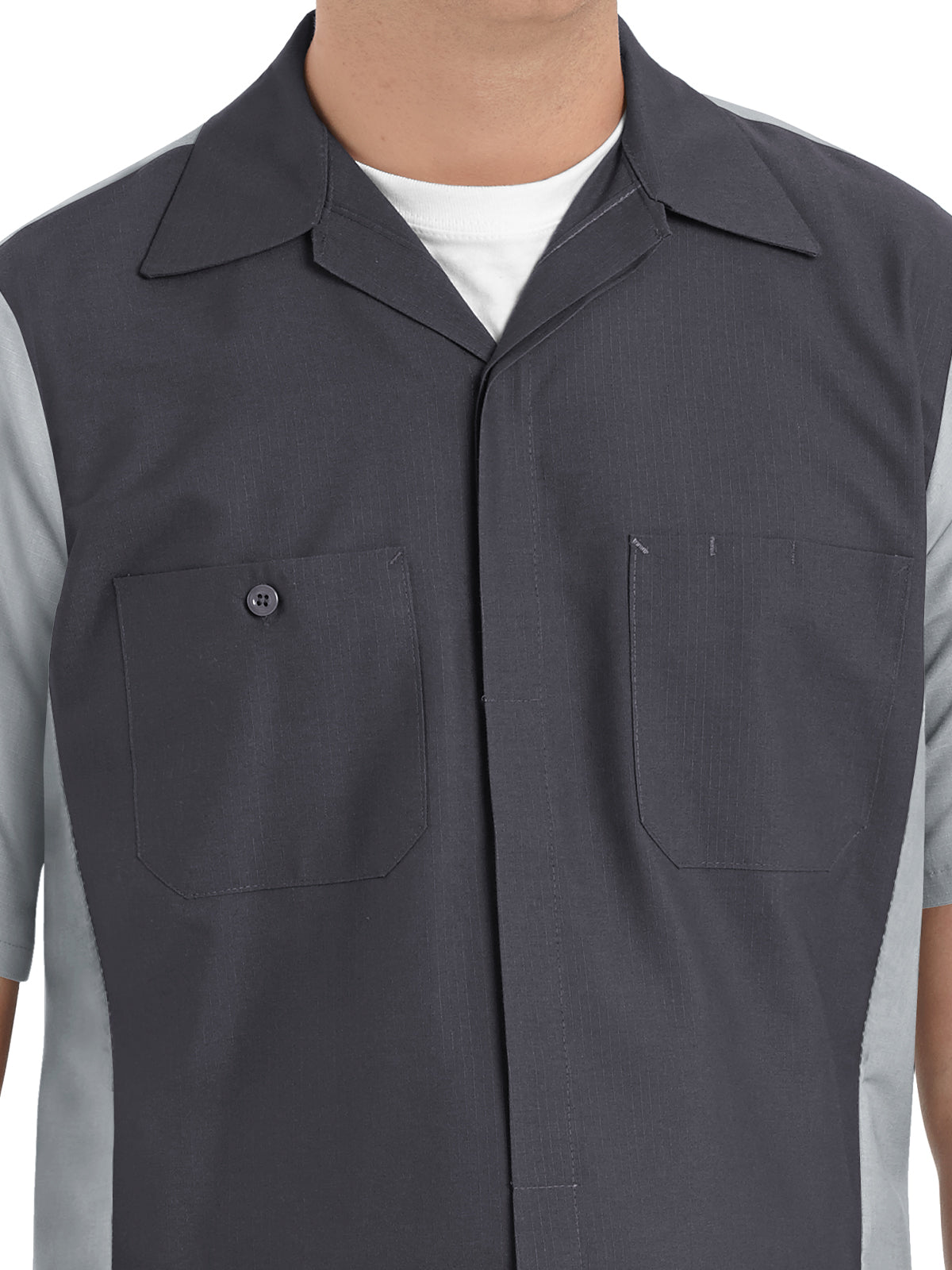 Men's Short Sleeve Two-Tone Crew Shirt