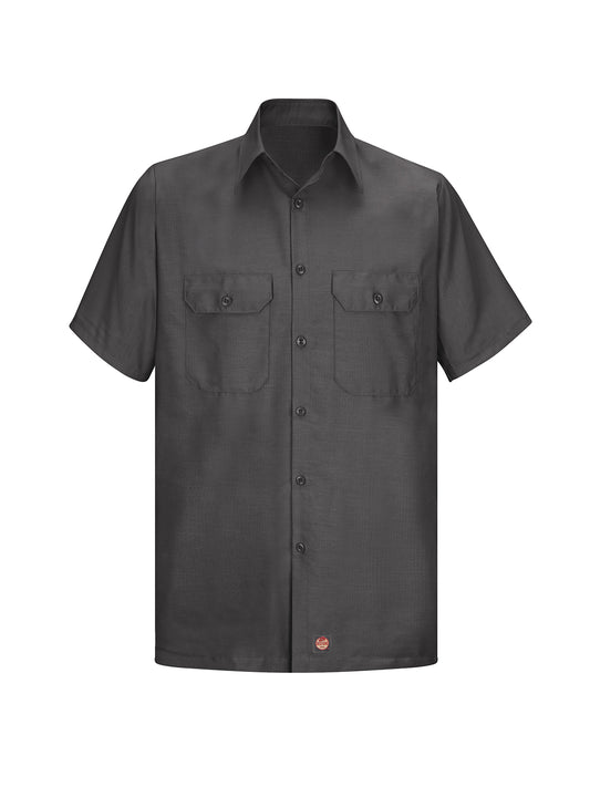 Men's Short Sleeve Solid Rip Stop Shirt