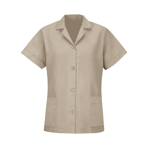 Women's Short-Sleeve Loose Fit Smock