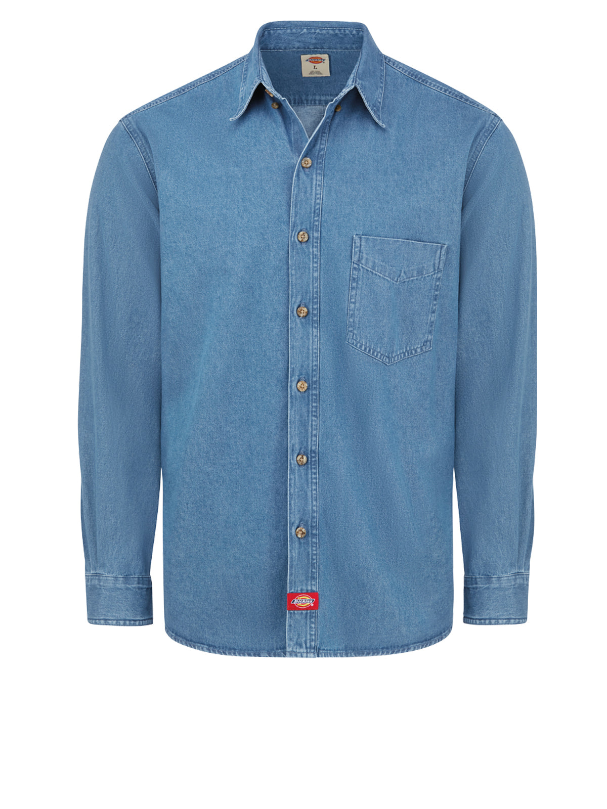 Men's Denim Long-Sleeve Work Shirt