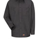 Men's Long Sleeve Black Canvas Workshirt