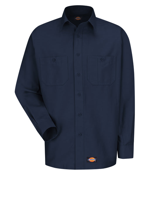 Men's Long Sleeve Black Canvas Workshirt