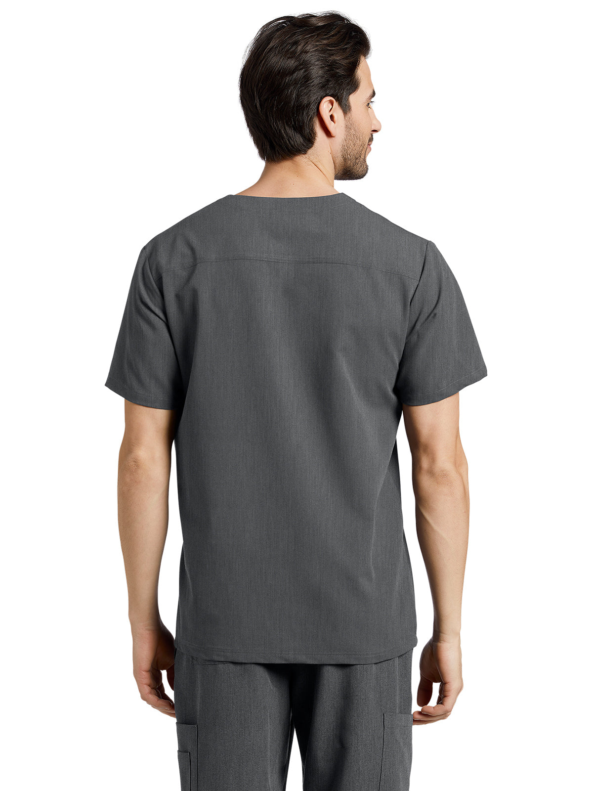 Men's 2-Pocket Tuckable V-Neck Scrub Top