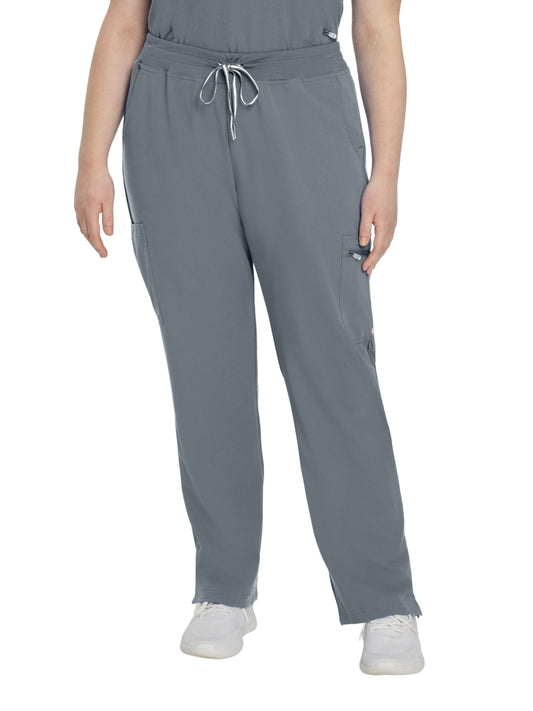 Women's 6-Pocket Low-Rise Waist Cargo Scrub Pant