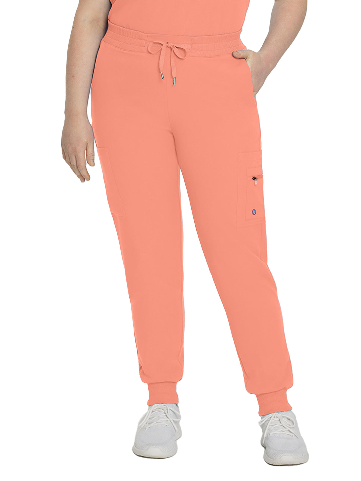 Women's 7-Pocket Mid-Rise Triple-Elastic Waist Jogger Scrub Pant