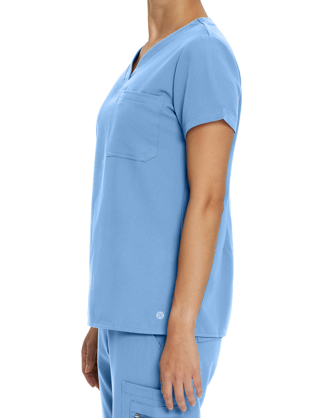 Women's 1-Pocket Tuckable V-Neck Scrub Top