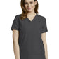 Women's 3-Pocket Stylized Seam V-Neck Scrub Top