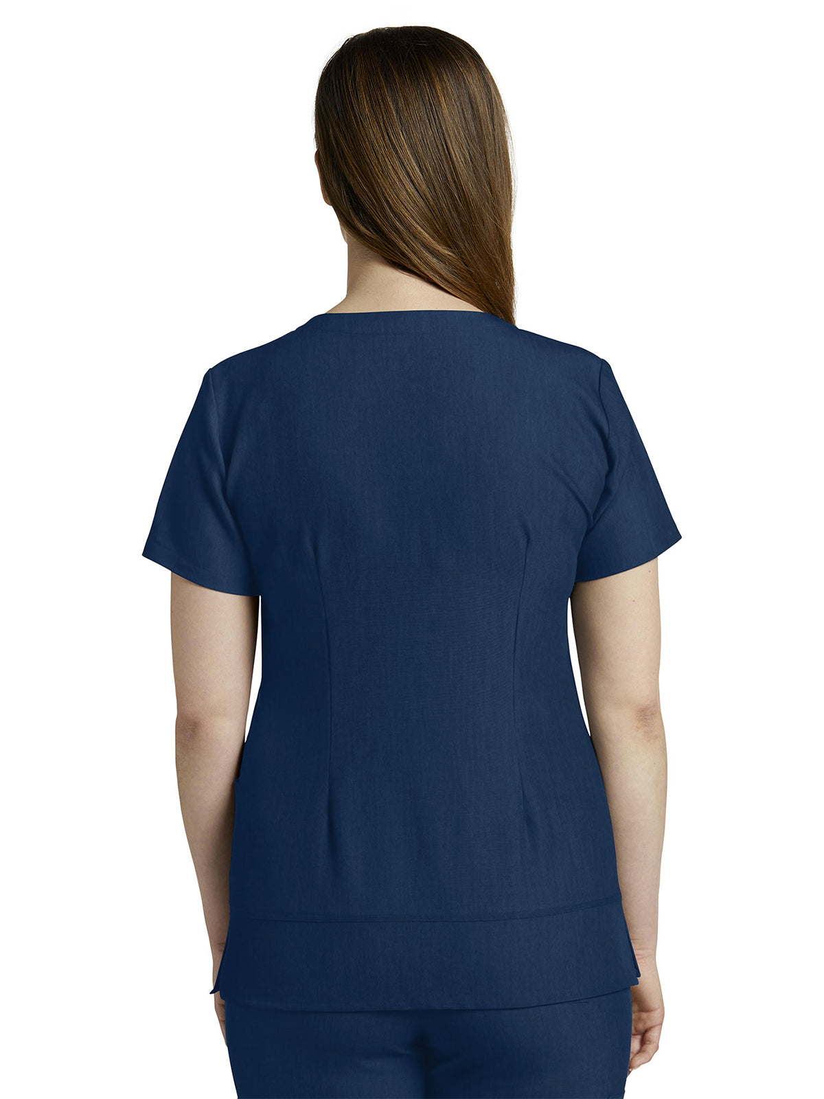 Women's 3-Pocket Stylized Seam V-Neck Scrub Top