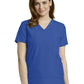 Women's 3-Pocket Stylized Seam V-Neck Scrub Top