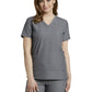 Women's 3-Pocket Stylized Seam V-Neck Scrub Top