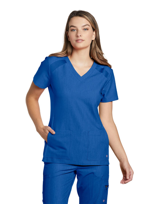 Women's 4-Pocket V-Neck Scrub Top