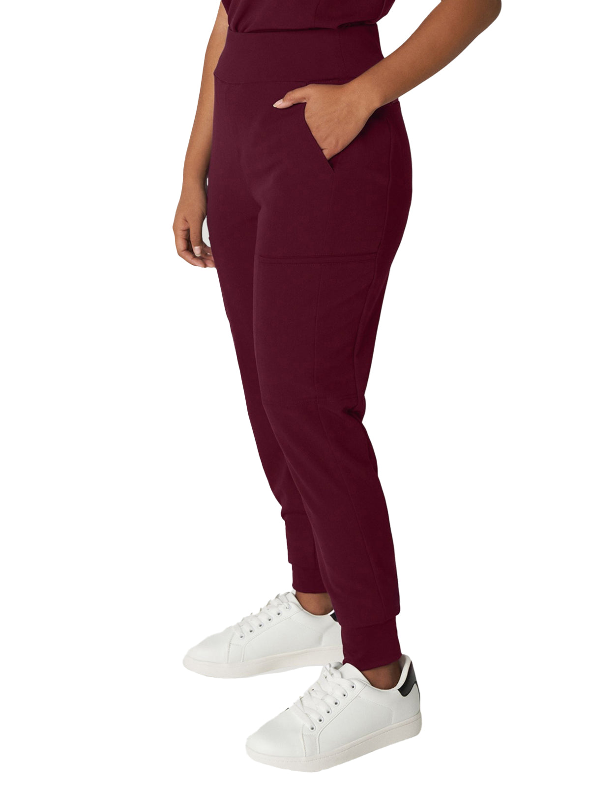 Women's 7-Pocket High-Rise Yoga Waist Jogger Scrub Pant