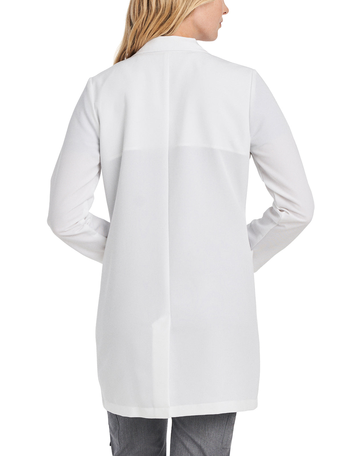 Women's Four-Pocket 34" Mid-Length Tablet Lab Coat