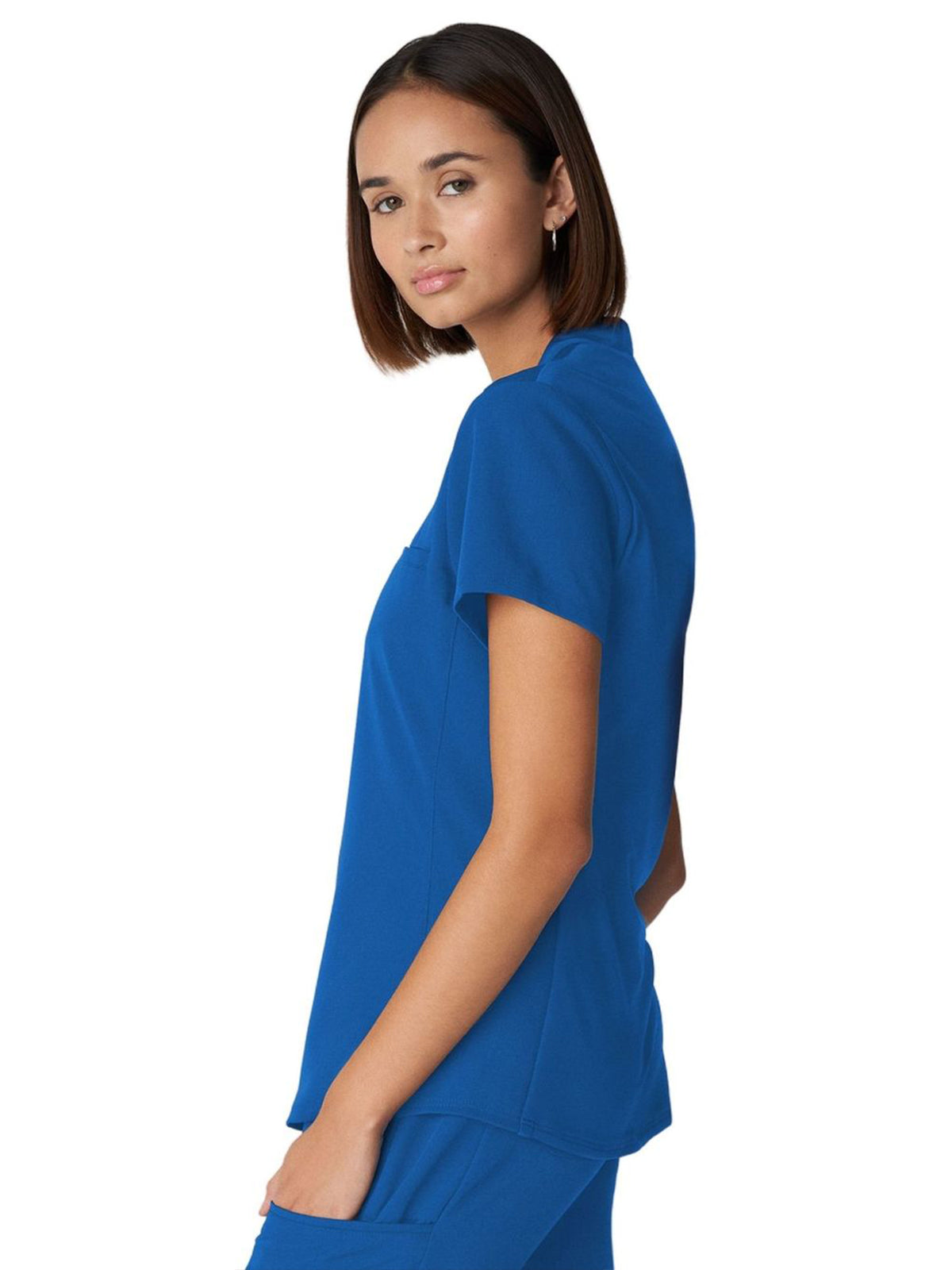 Women's 2-Pocket Wrinkle Resistant V-Neck Scrub Top