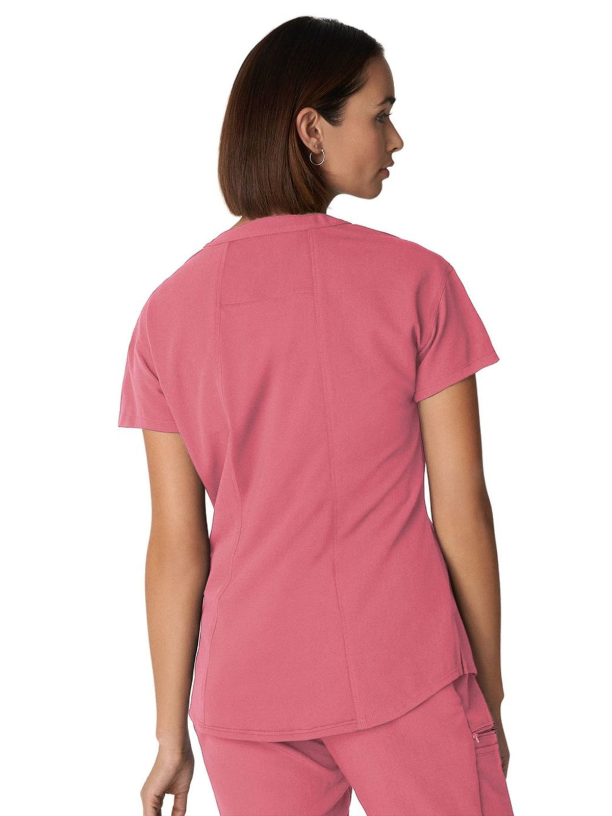 Women's 1-Pocket Tuckable V-Neck Scrub Top