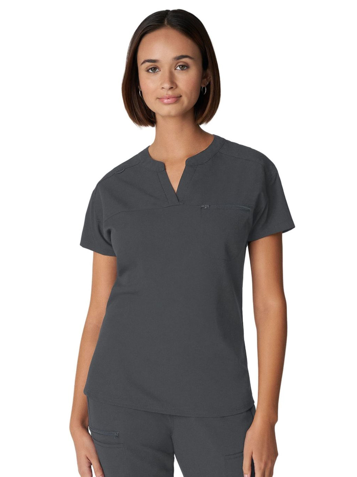 Women's 1-Pocket Tuckable V-Neck Scrub Top