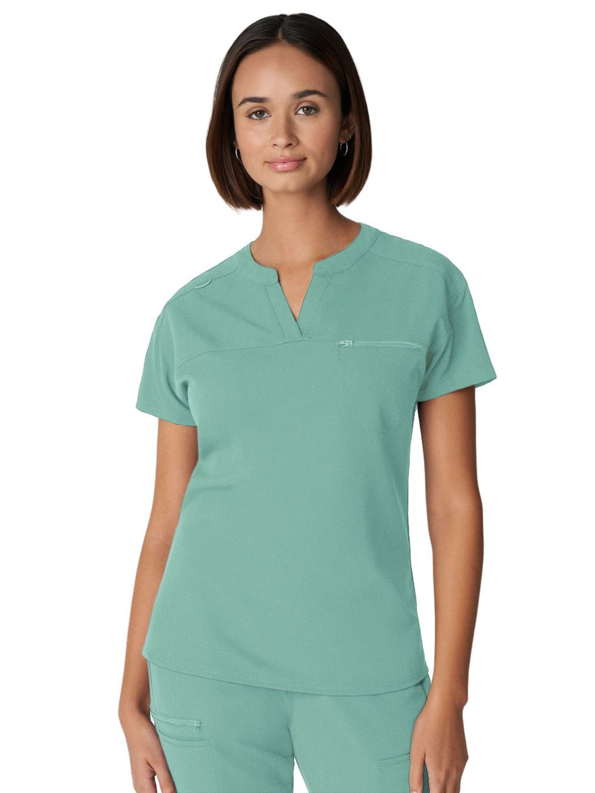 Women's 1-Pocket Tuckable V-Neck Scrub Top