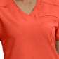 Women's Knit Collar V-Neck Scrub Top