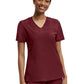 Women's Knit Collar V-Neck Scrub Top