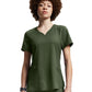 Women's Curved V-Neckline Scrub Top