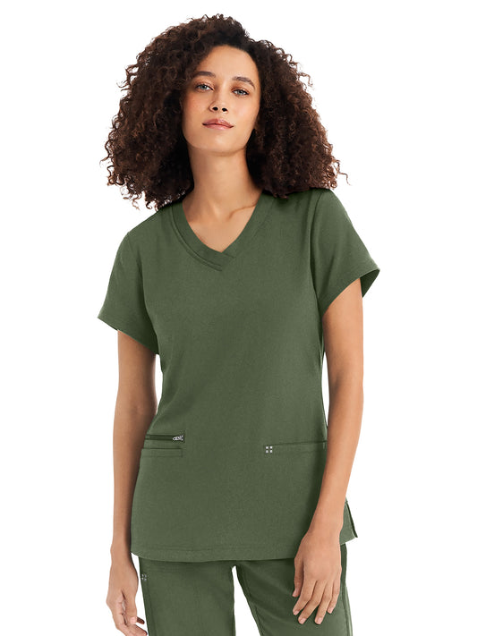 Women's 3-Pocket V-Neck Top