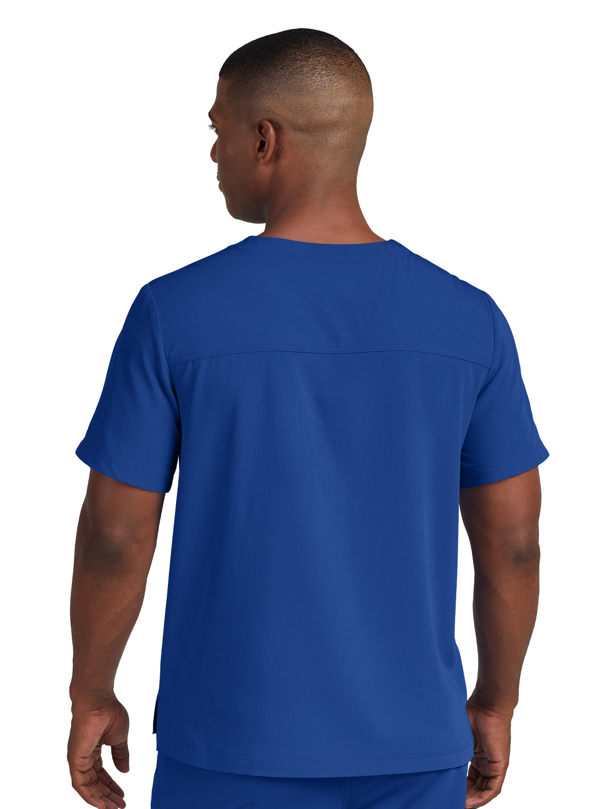 Men's 2-Pocket Fluid Resistant V-Neck Scrub Top