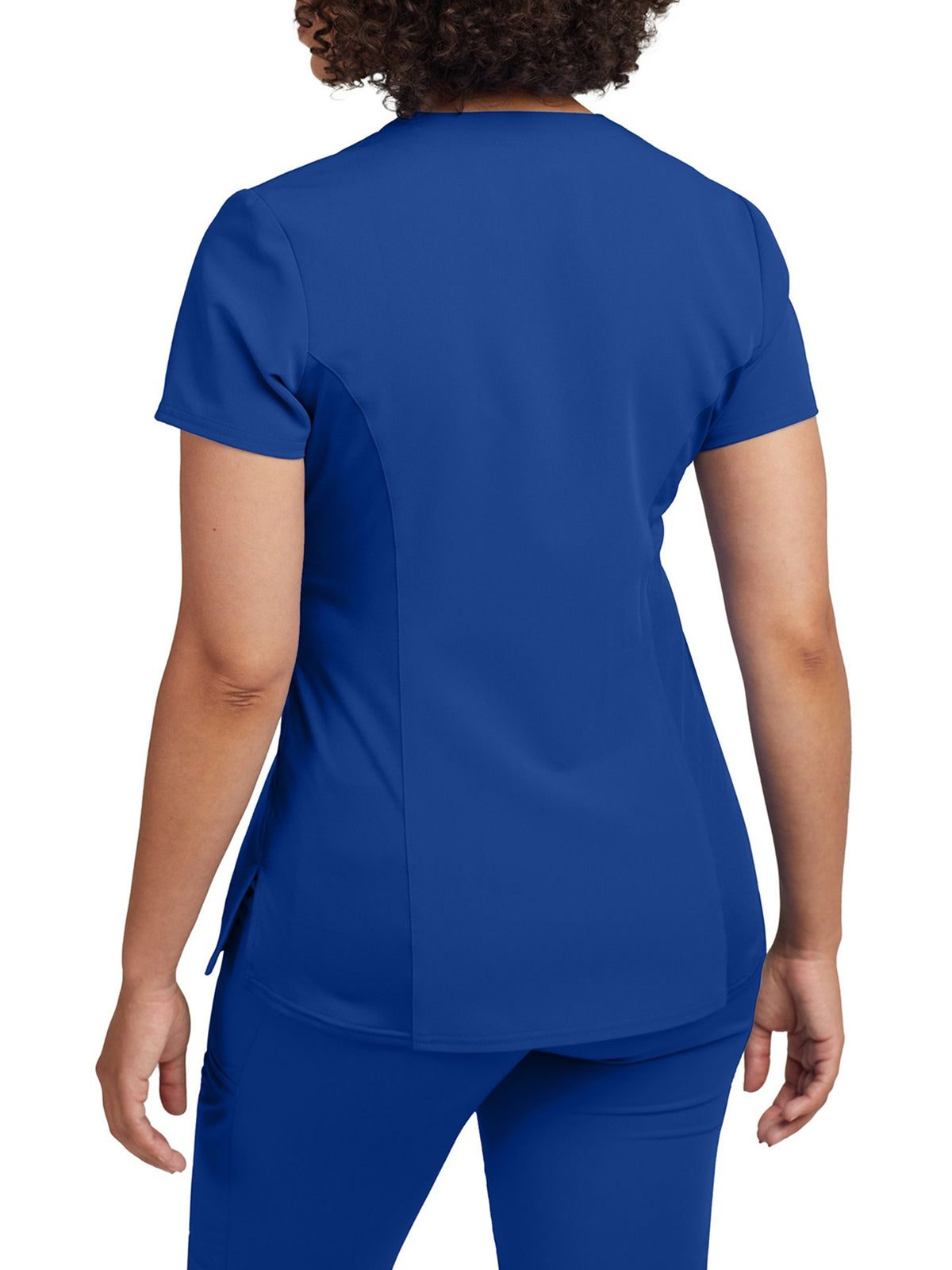 Women's 3-Pocket Princess Seams V-Neck Scrub Top