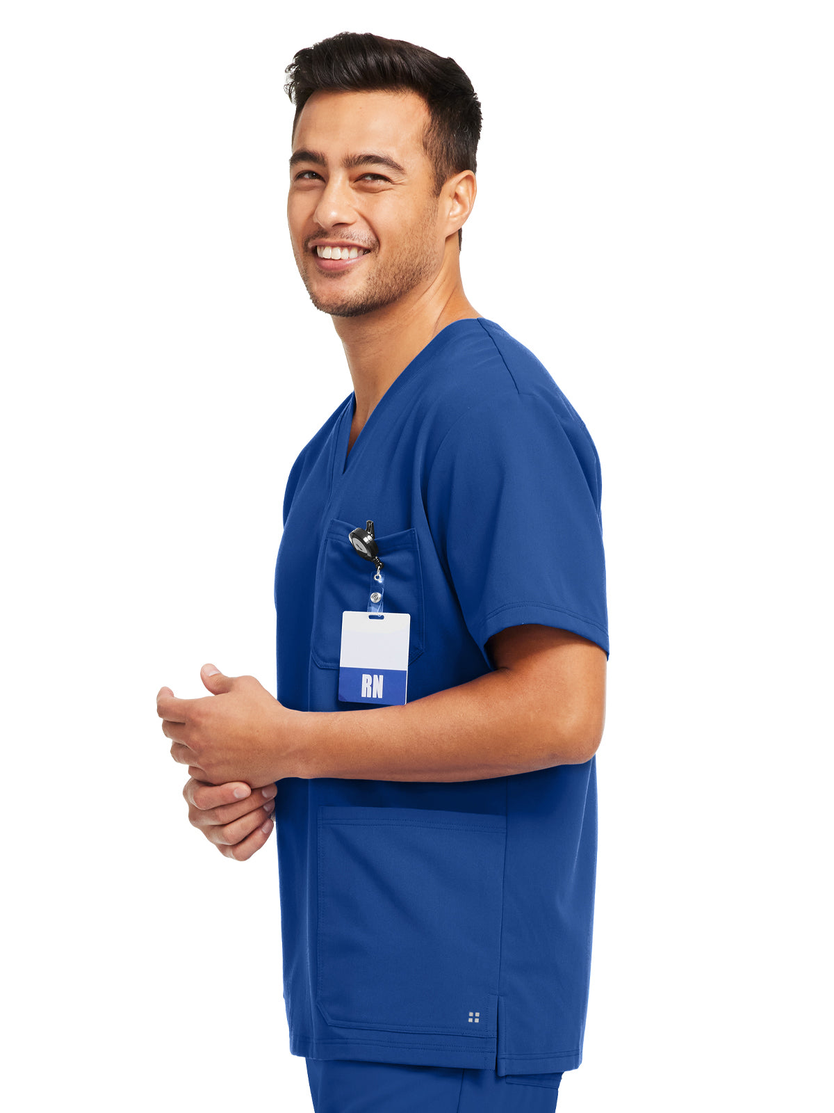 Men's 3-Pocket V-Neck Scrub Top