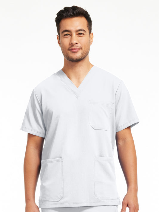 Men's 3-Pocket V-Neck Scrub Top