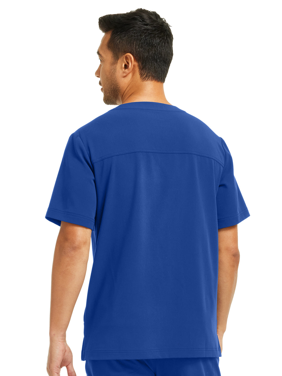 Men's 4-Pocket V-Neck Scrub Top