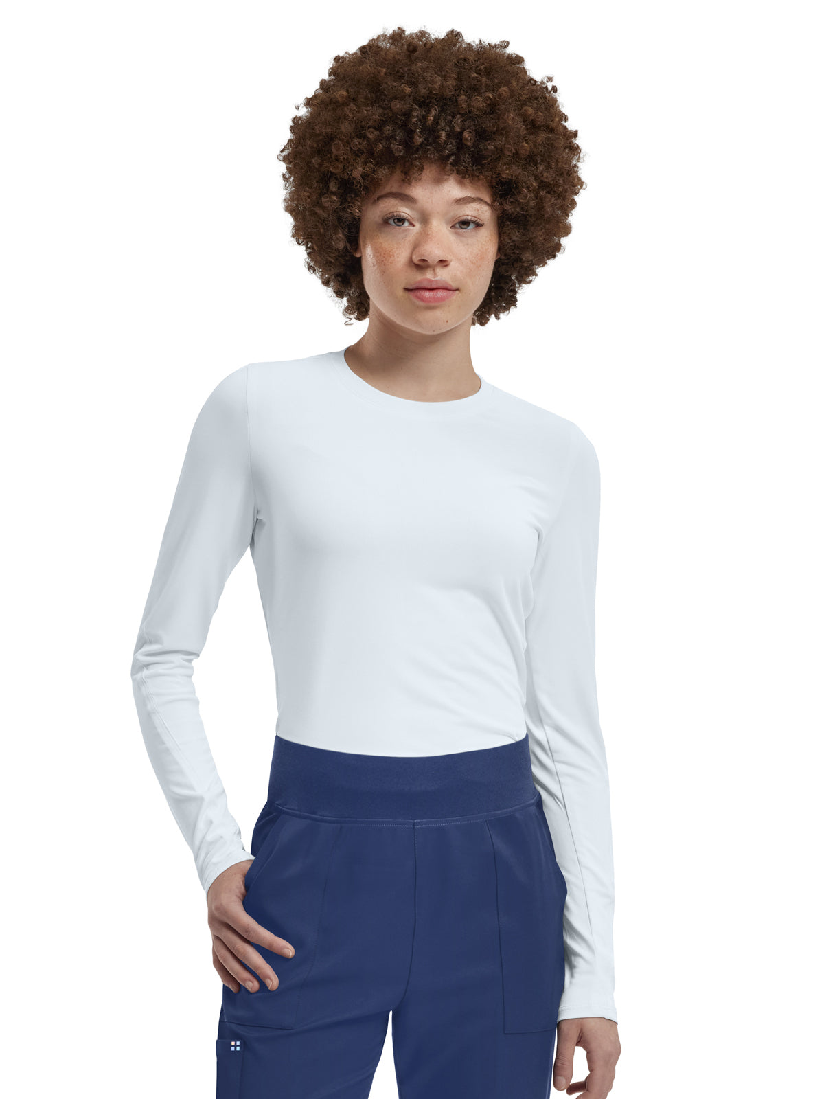 Women's Shirttail Hemline Underscrub Tee