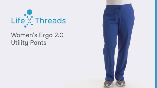 LifeThreads Ergo 2.0 Women's Jogger Cargo Pant - Navy Blue
