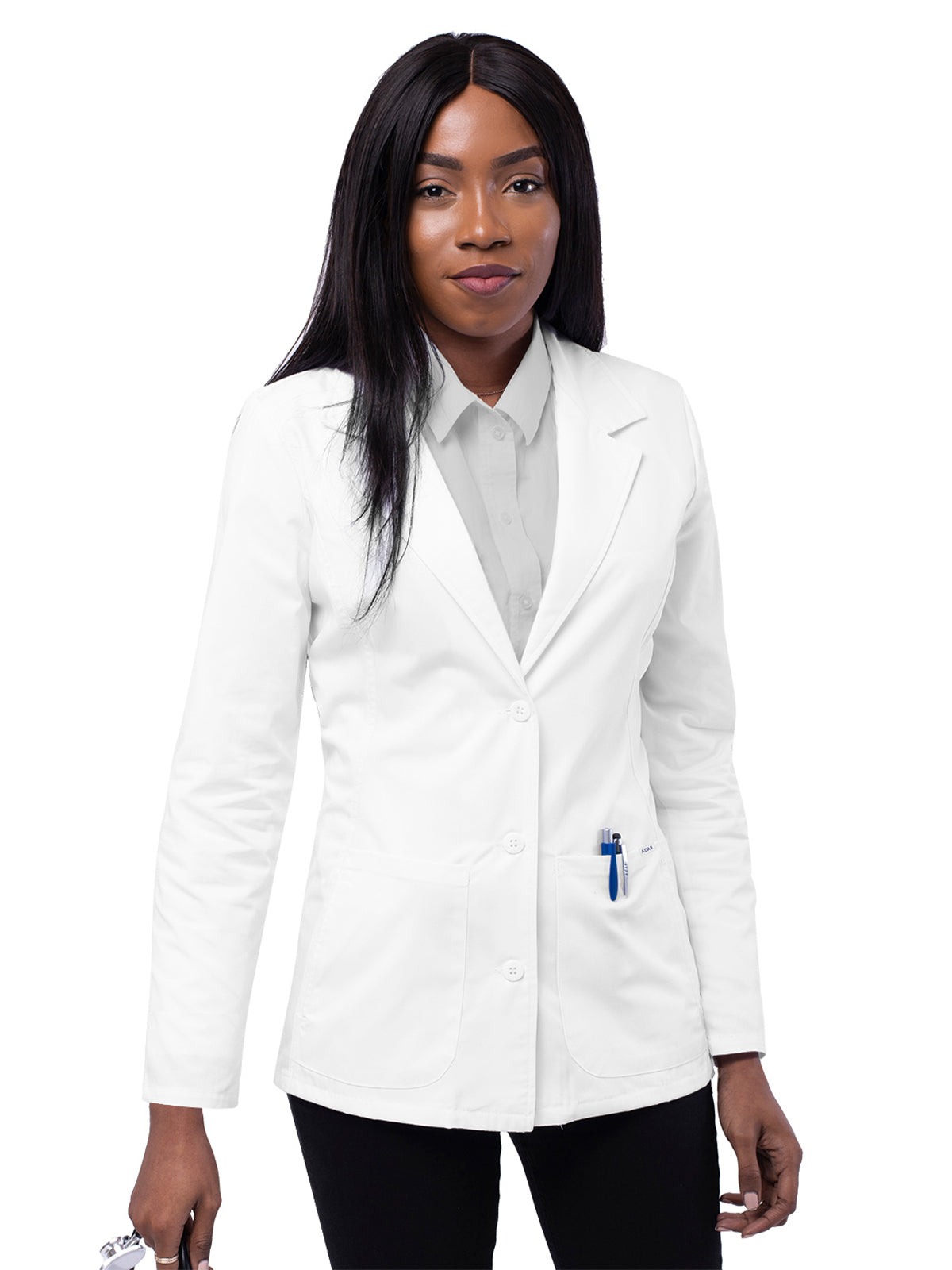 Women's Four-Pocket Tailored 28" Lab Coat