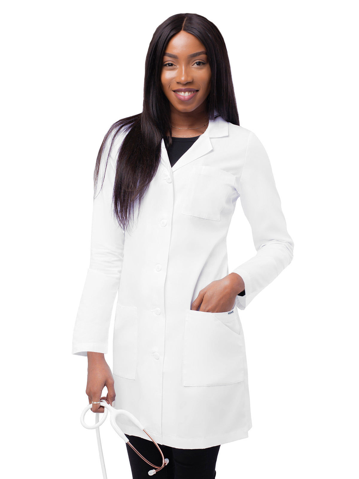 Women's Five-Pocket Slim-Fit 36" Lab Coat