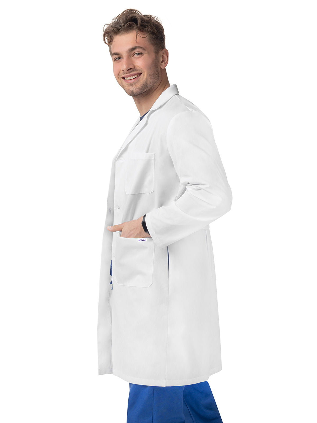 Unisex Three-Pocket 39" Professional Lab Coat