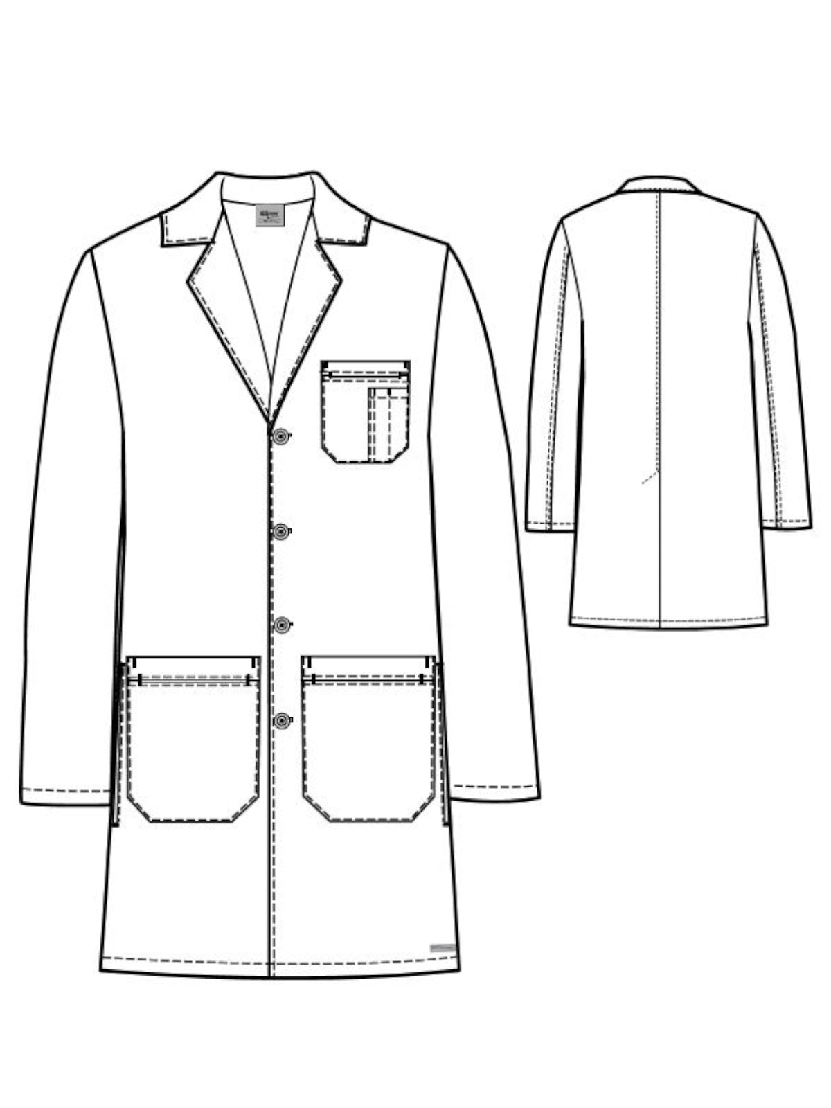 Men's 5 Pockets With Side Access Noah Lab Coat