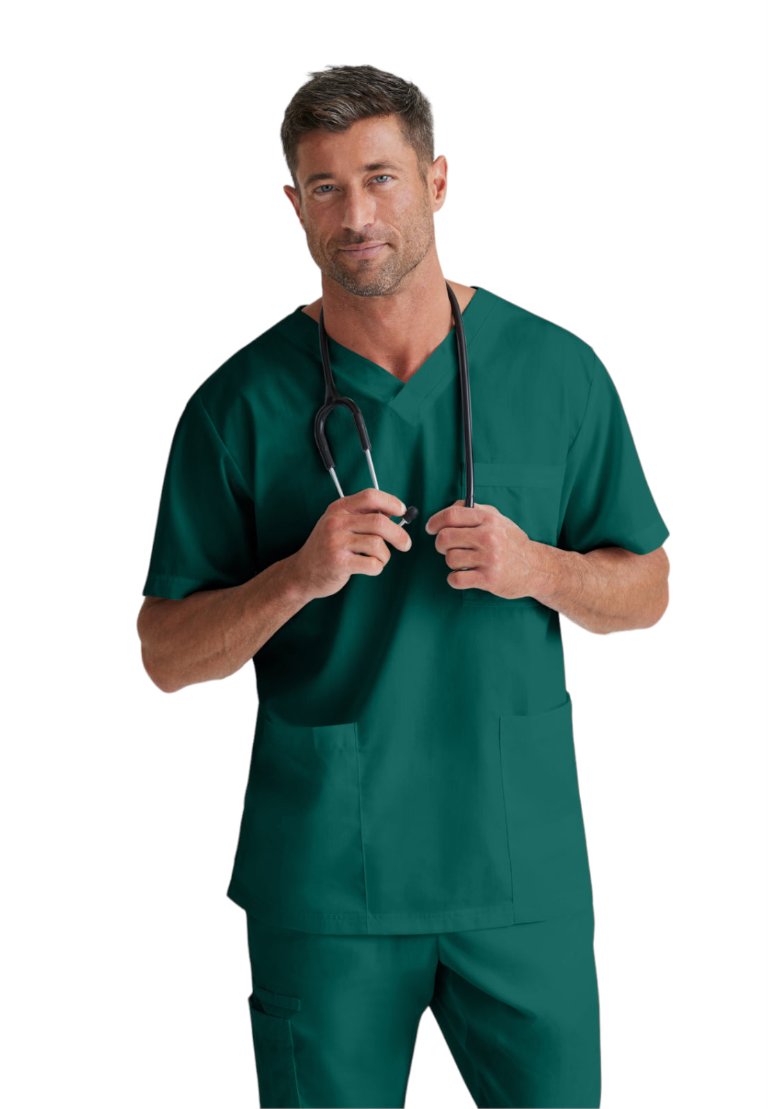 Unisex Lapover V-Neck Scrub Top