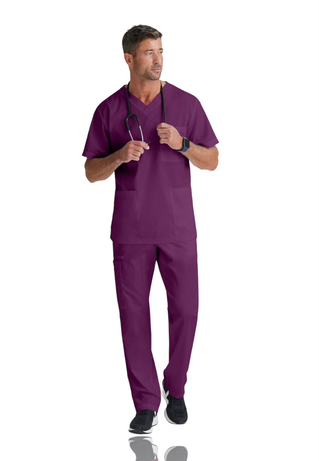 Unisex Lapover V-Neck Scrub Top