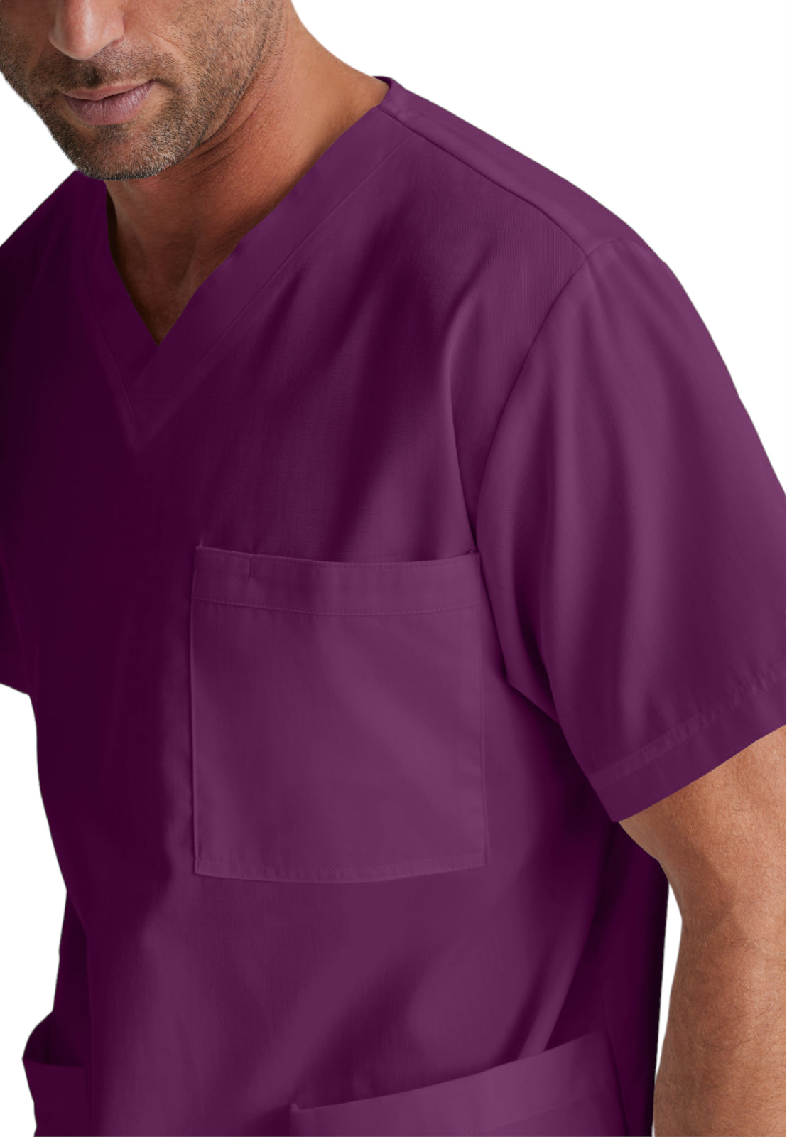 Unisex Lapover V-Neck Scrub Top