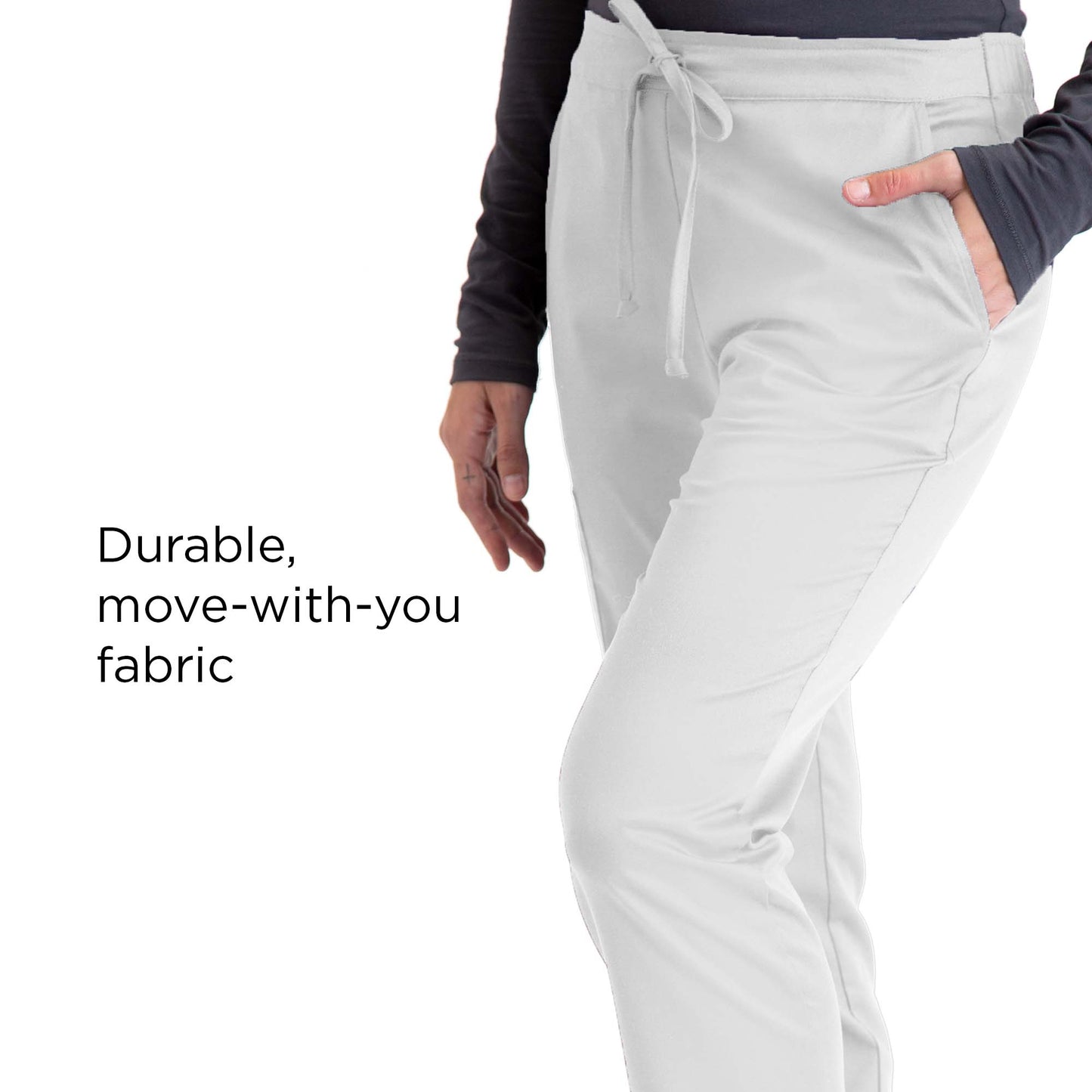 Women's Tunneled Drawcord Scrub Pant