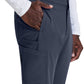 Men's 7 Pocket Button Slim Straight Scrub Pant