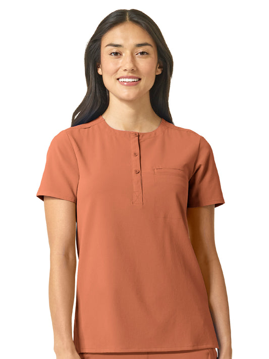 Women's Mandarin Collar Tuck-In Top