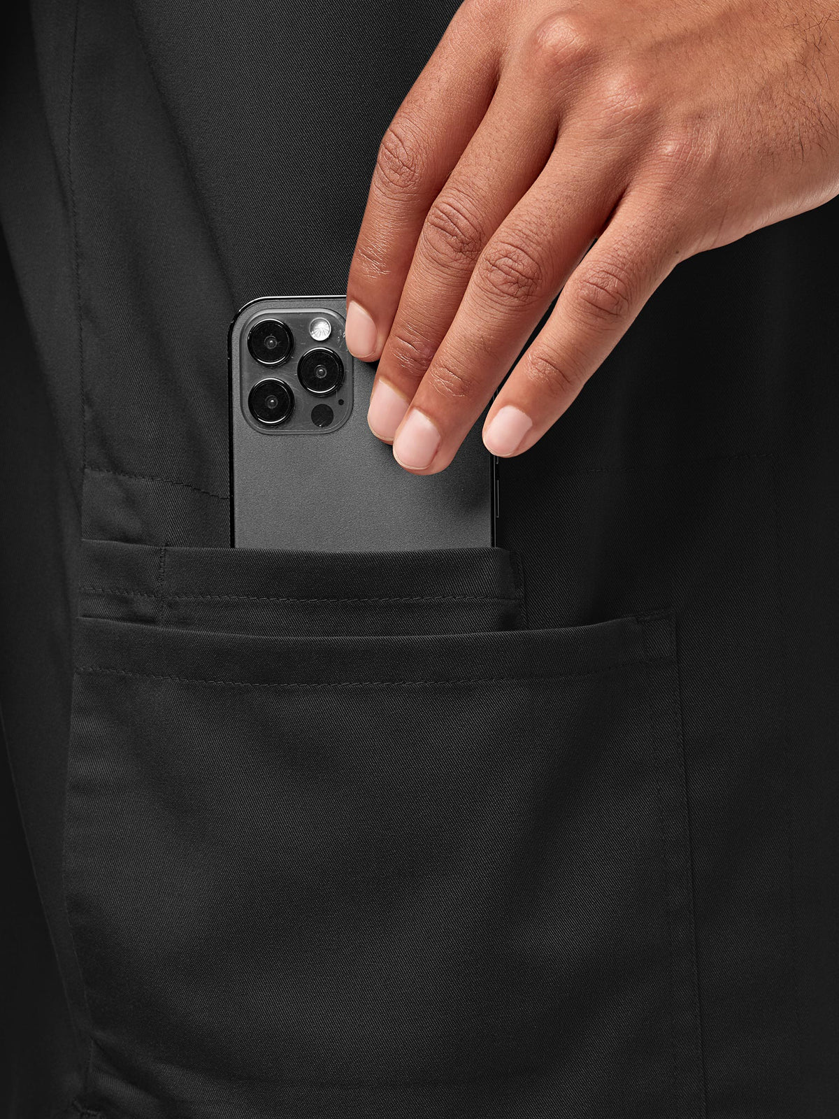 Men's Multi-Pocket V-Neck Top