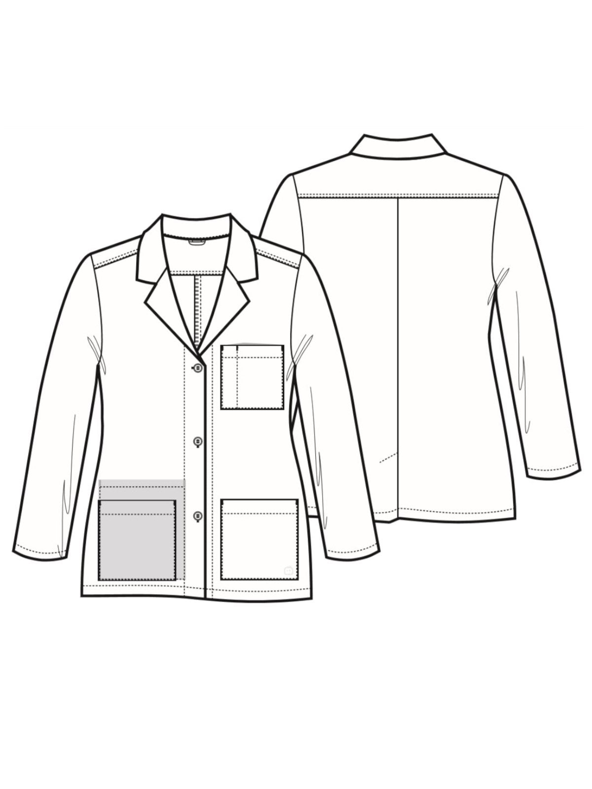 Women's Four-Pocket 29.5" Consultation Lab Coat