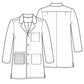Men's Four-Pocket 42" Full-Length Lab Coat
