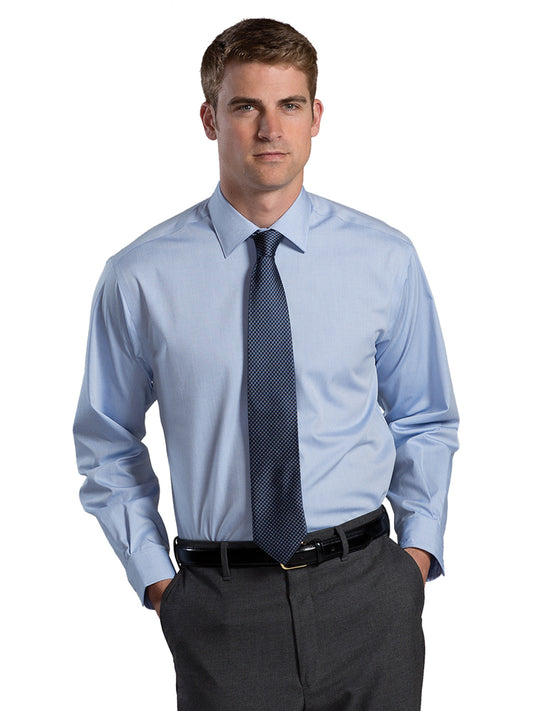 Men's Wrinkle Free Spread Collar Shirt
