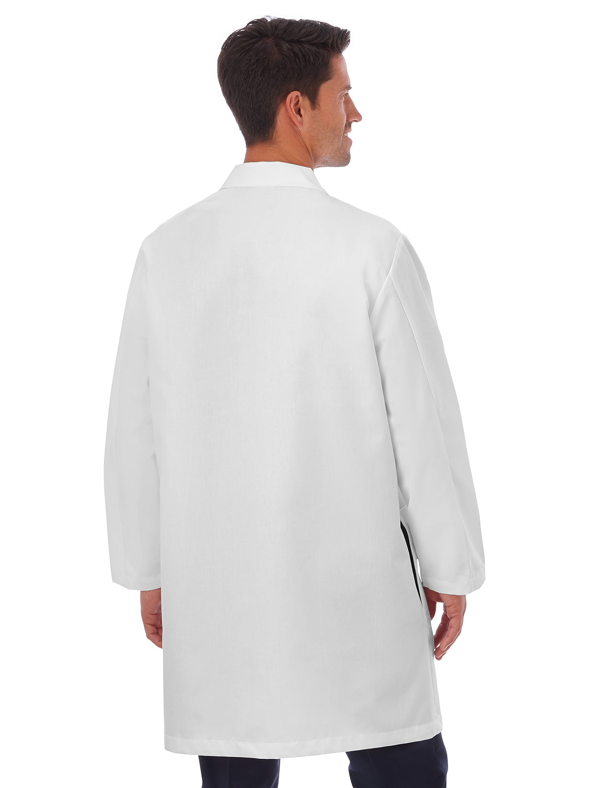 Men's Three-Pocket 38" Full-Length Lab Coat