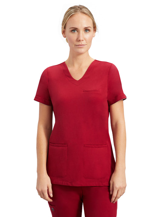 3 Pocket Detailed Piping Scrub Top